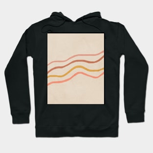 Abstract stripes, Retro, Mid century art Hoodie